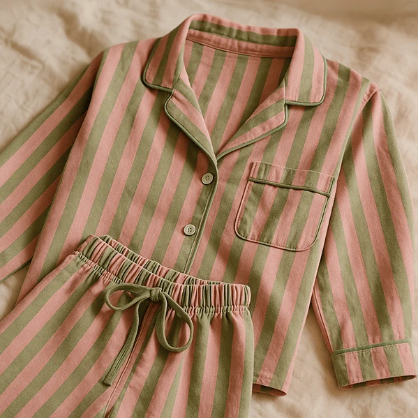 pink and green pajamas